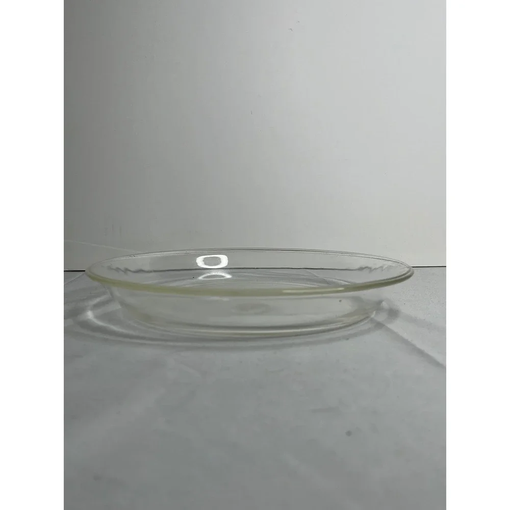 2 - Anchor Hocking Fire King Glass Pie Plate Ovenproof 9 Inch Clear